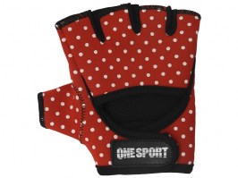 Luva Fitness Estampada Bolinha OSP2 Vermelho6